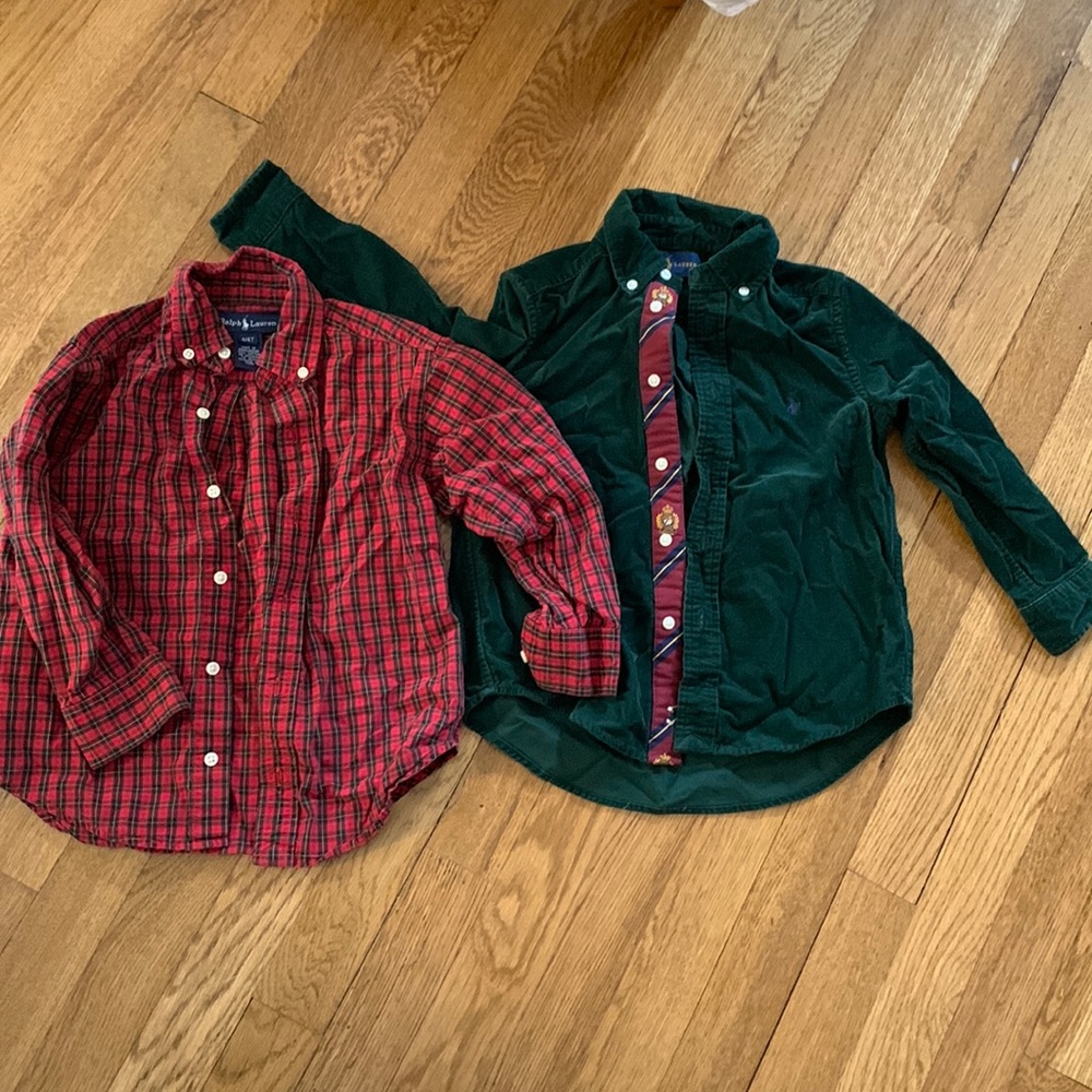 Kids Holiday Ralph Lauren Shirts